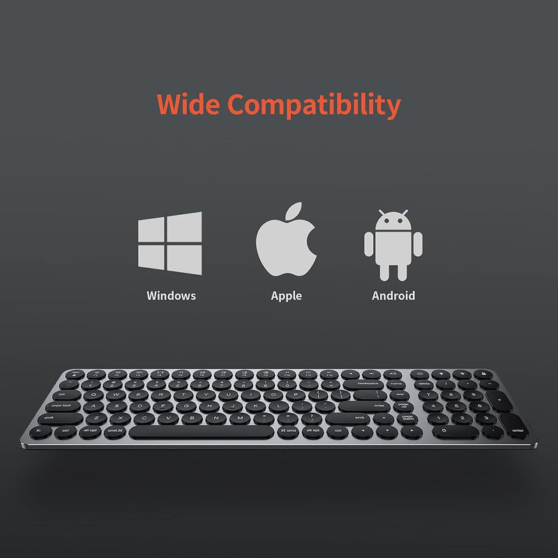 Doqo Wired Keyboard Accessory Kit, 9 Pieces, Grey