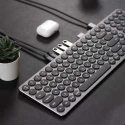 Doqo Wired Keyboard Accessory Kit, 9 Pieces, Grey
