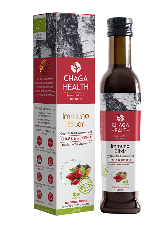 Chaga Health Immunity Elixir Food Supplement With Chaga and Rosehip, 250ml