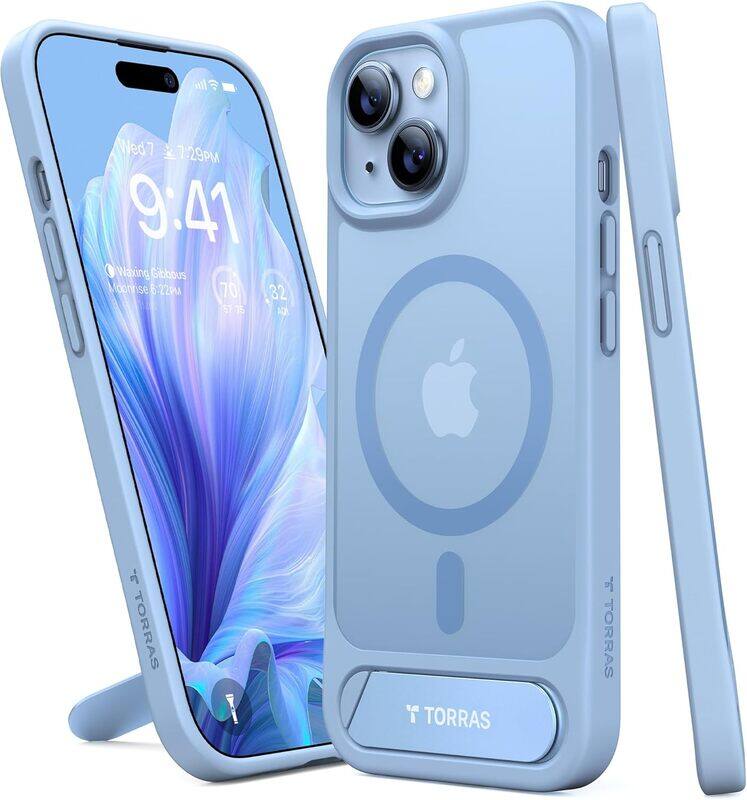 

Torras UPRO Pstand Series (X00FX0715) Case For iPhone 15 Light Blue