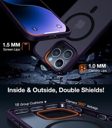 Torras Guardian Magnetic Series (X00RP43B072) Case For iPhone 15 Pro Dark Purple