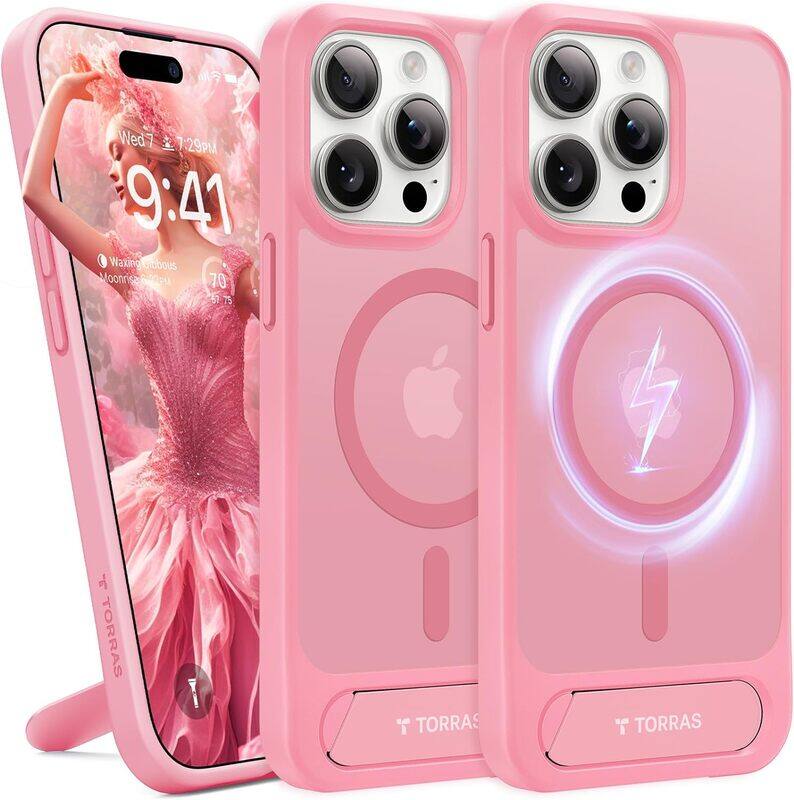 

Torras UPRO Pstand Series (X00RP109K019) Case For iPhone 15 Pro Max Pink
