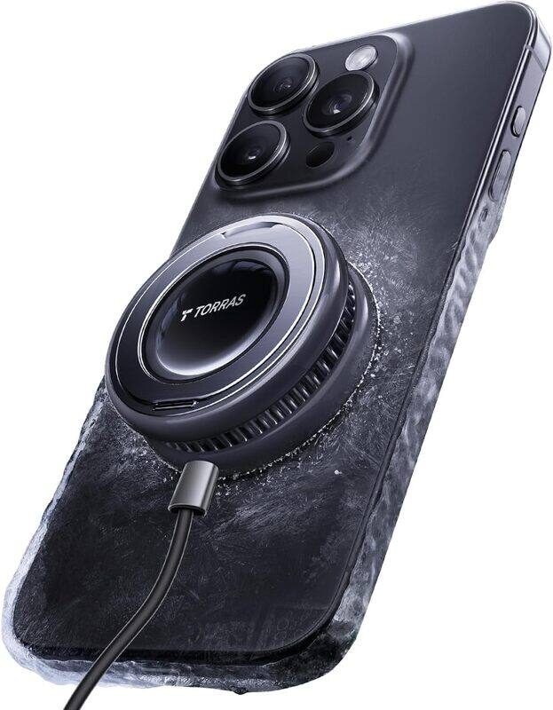 

TORRAS Polarcircle Qi2 Mag-Safe Charger, 15W Cooling Magnetic Pad For Iphone 16/15/14/13, Wireless Charger For Samsung Galaxy S25 With 360° Spin Stand
