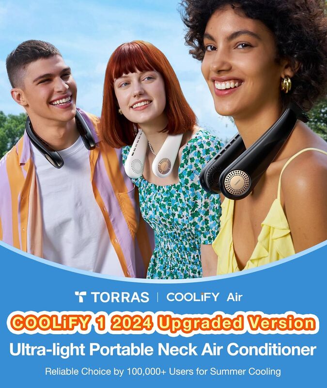 Torras Coolify Air (X00FG9006) Wearable Air Conditioner Golden Black 