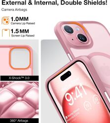 Torras Guardian Magnetic Series (X00FX0869) Case For iPhone 15 Light Pink