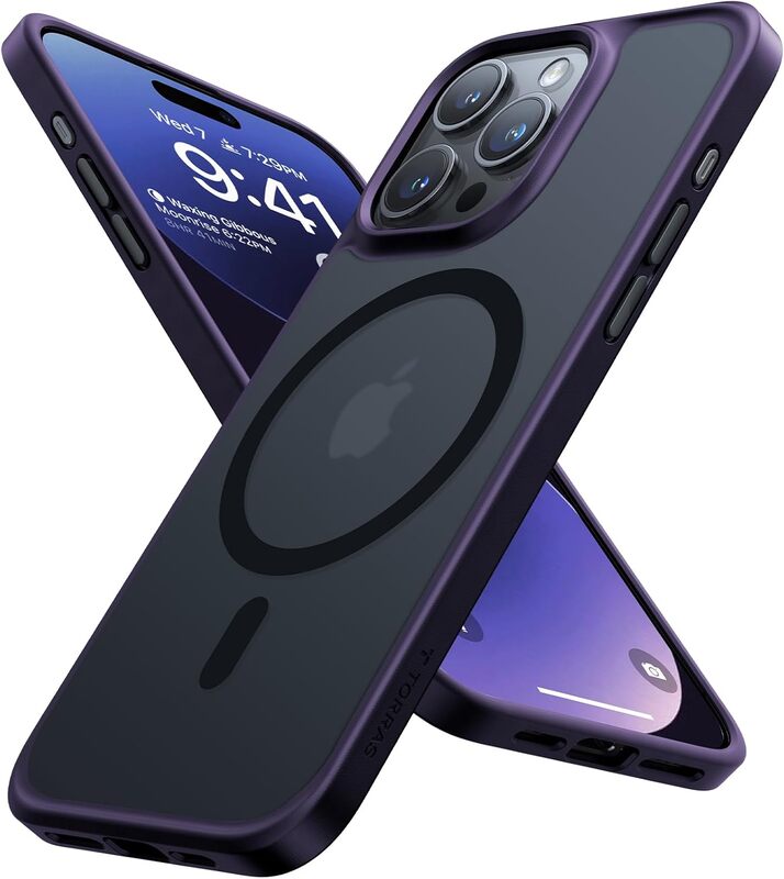 Torras Guardian Magnetic Series (X00RP43B072) Case For iPhone 15 Pro Dark Purple