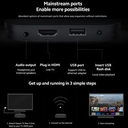 Xiaomi TV Box S (2nd Gen) 4K Ultra HD Streaming Media Player