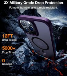 Torras Guardian Magnetic Series (X00RP43B072) Case For iPhone 15 Pro Dark Purple