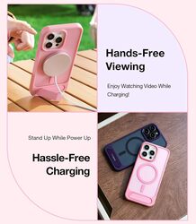 Torras UPRO Pstand Series (X00RP109K018) Case For  iPhone 15 Pro Pink