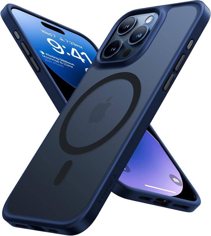 

Torras Guardian Magnetic Series (X00FX0877) Case For iPhone 15 Pro Navy Blue