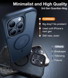 Torras Guardian Magnetic Series (X00FX0087) Case For iPhone 15 Pro BLack