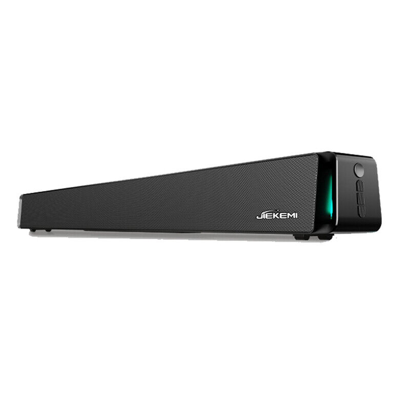 

Generic Jiekemi S301 Bluetooth Soundbar Movie/Music Mode With RGB Ambient Lights Multifunctional Sound Quality Deep Bass Slim Body Wireless Speaker HDMI/USB/B