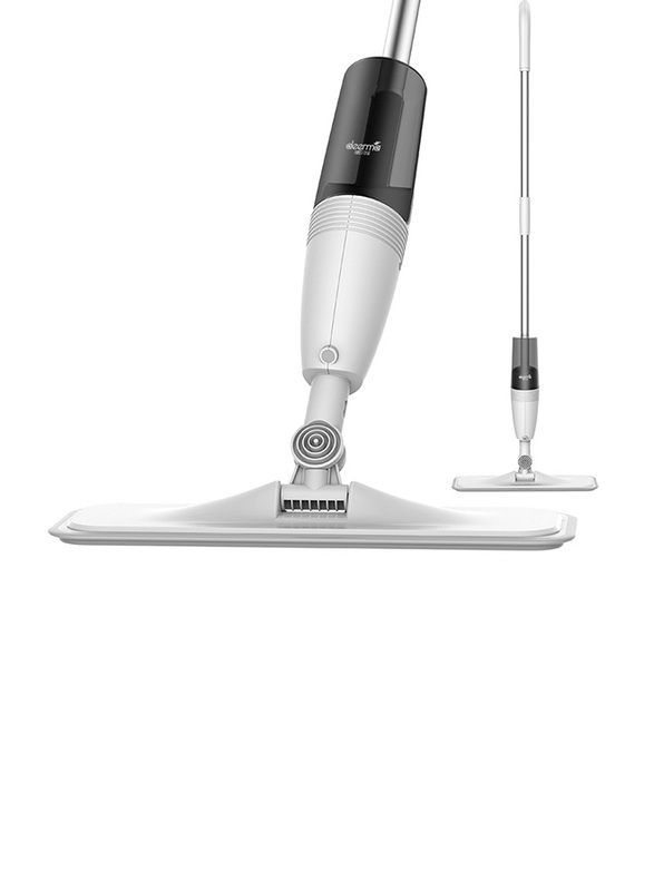 Deerma 350ml Water Spray Mop Dust Collector 360° Rotating Tank Waxing Mop, TB500, White/Black