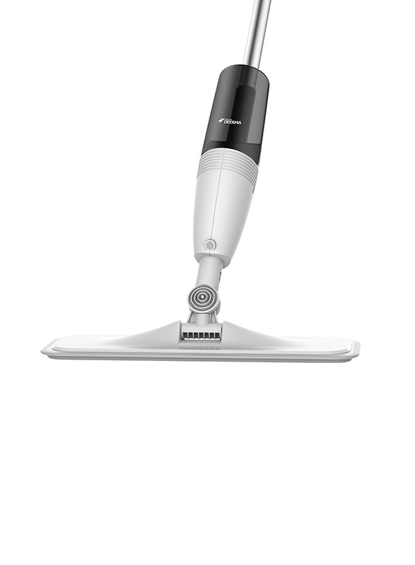 Deerma 350ml Water Spray Mop Dust Collector 360° Rotating Tank Waxing Mop, TB500, White/Black