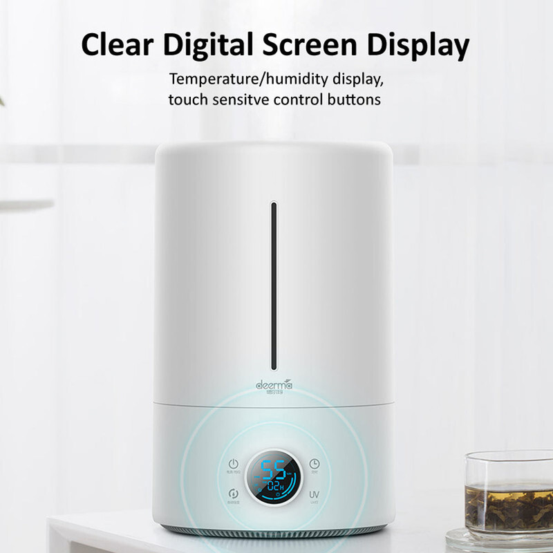 Deerma Touch Display Smart Humidifier, 5L, F628S, White