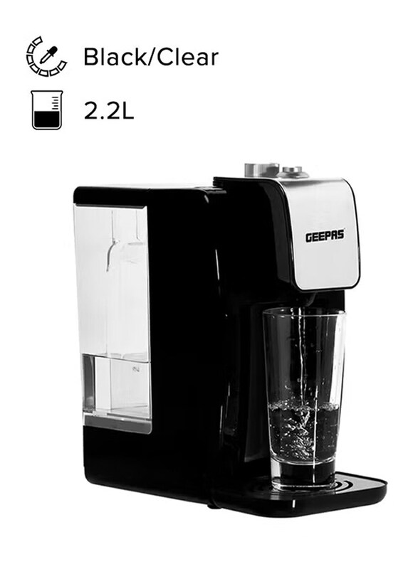 

Geepas 2.2L Water Dispenser, GWD17015UK, Black/Clear