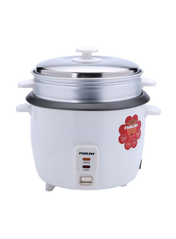 

Nikai 1L Rice Cooker, NR672N1, White