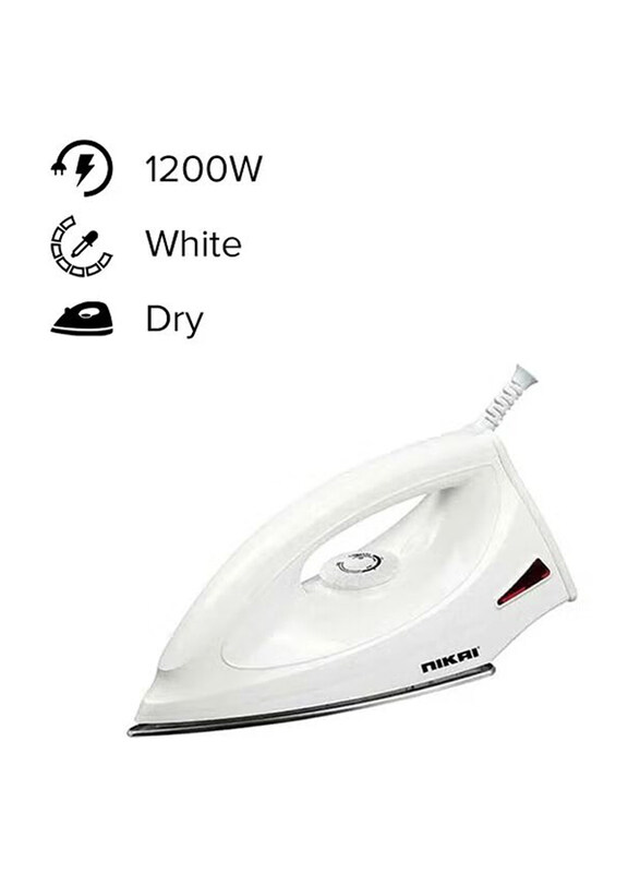 

Nikai Handheld Dry Iron, 1200W, NDI725N, White