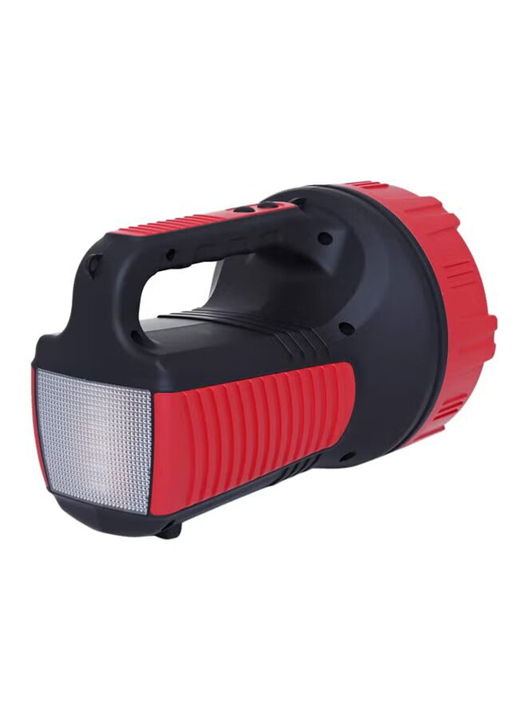 Geepas Rechargeable LED Flashlight, 15W, Red/Black