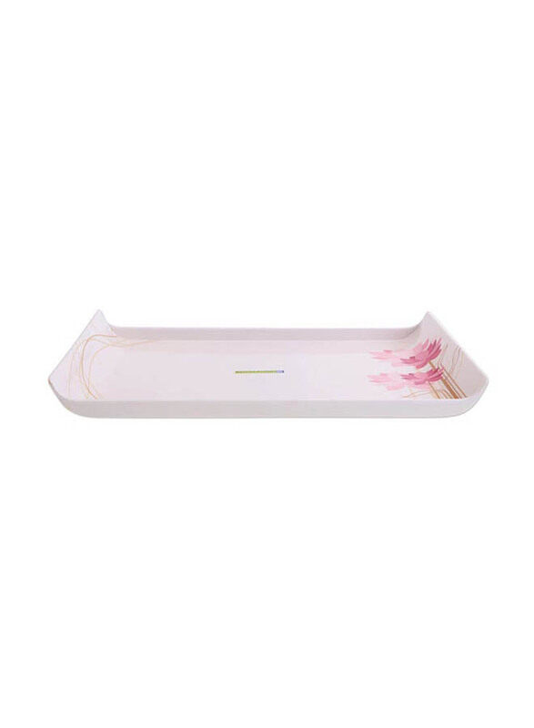 

Royalford 22.9 x 16 x 1.3cm Printed Serving Tray, RF7808, Pink
