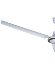 Geepas 56-Inch Double Ball Bearing 3 Blade with Strong Air Breeze Ceiling Fan, 75 W, GF9428, White