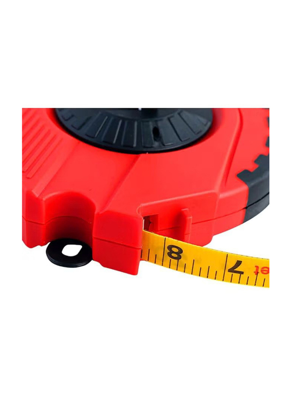 Geepas 30-Meter Measuring Rolling Tape, GT59013, Red/Black
