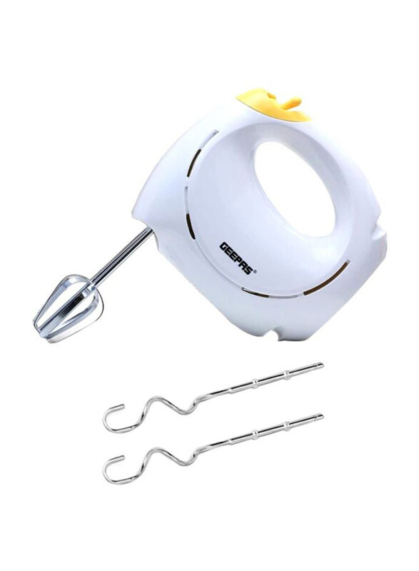 

Geepas Electric Hand Mixer, 150W, Ghm43012, White