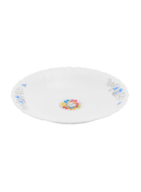 

Royalford 7.5-inch Dinner Plate, RF5682, White/Blue