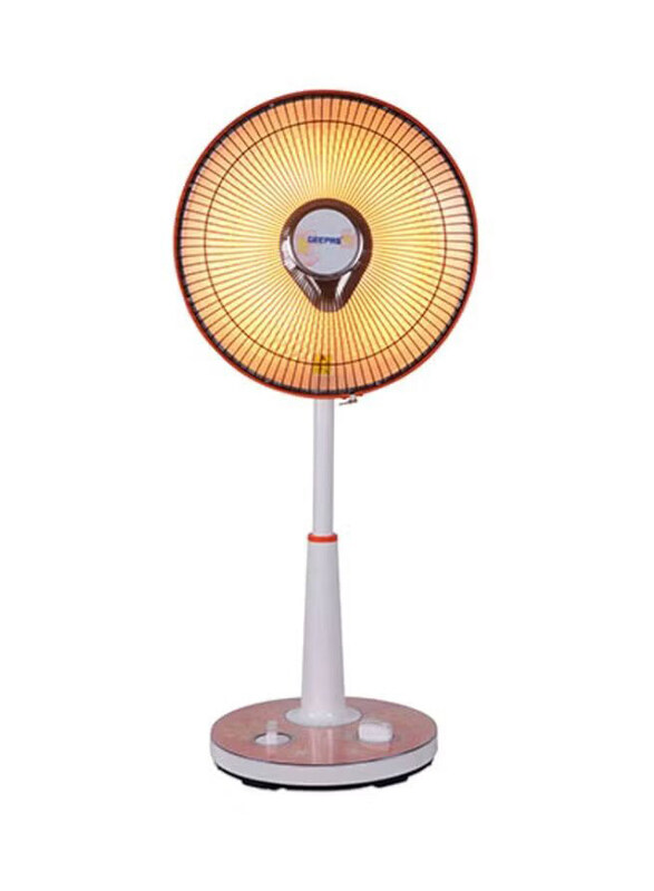 

Geepas Halogen High Performance Stand Heater, 950W, GRH9547, White/Orange