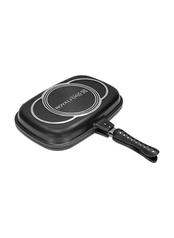 

Royalford 36cm Double Grill Pan, RF6619, Black