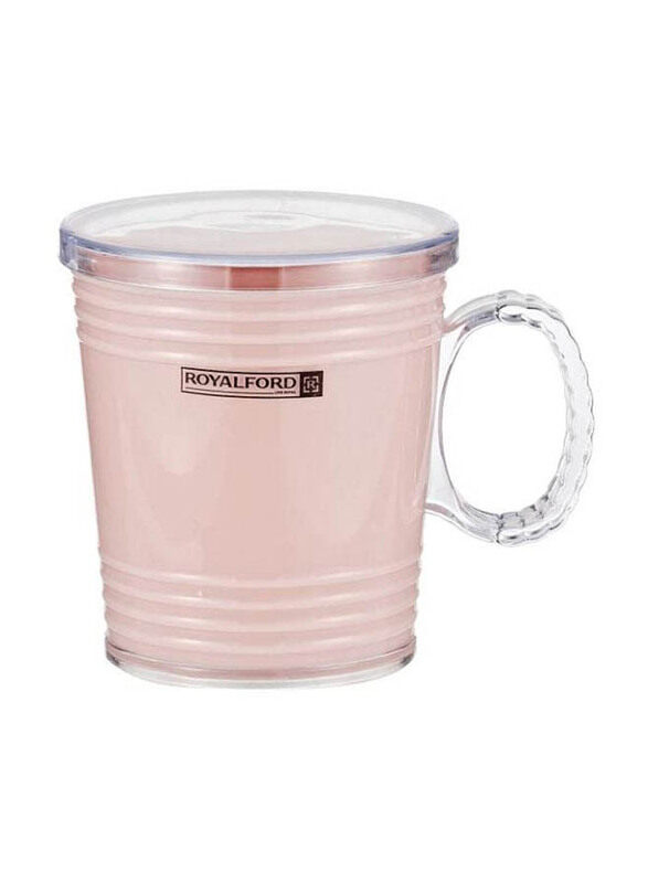 

Royalford Acrylic Plastic Mug, Pink/Clear