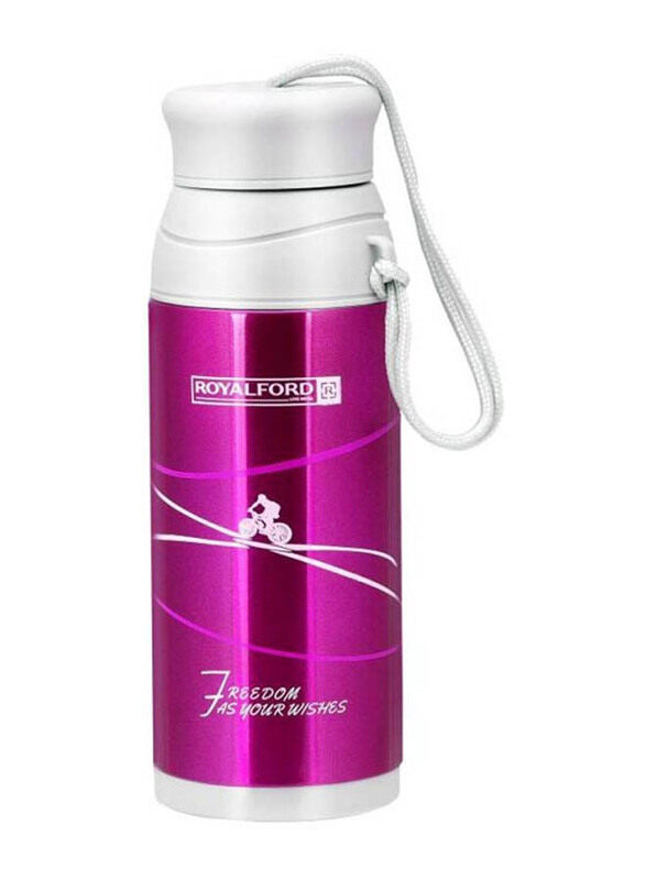 

Royalford 320ml Stainless Steel Water Bottle, RF6607PN, Multicolour