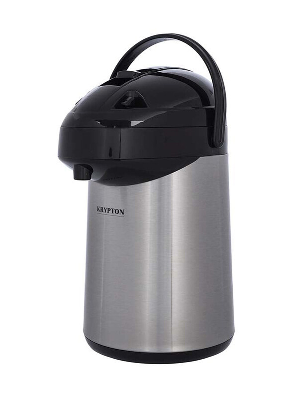 

Krypton 3.5 Ltr Stainless Steel Airpot Flask, 30 x 30 x 7cm, Silver/Black