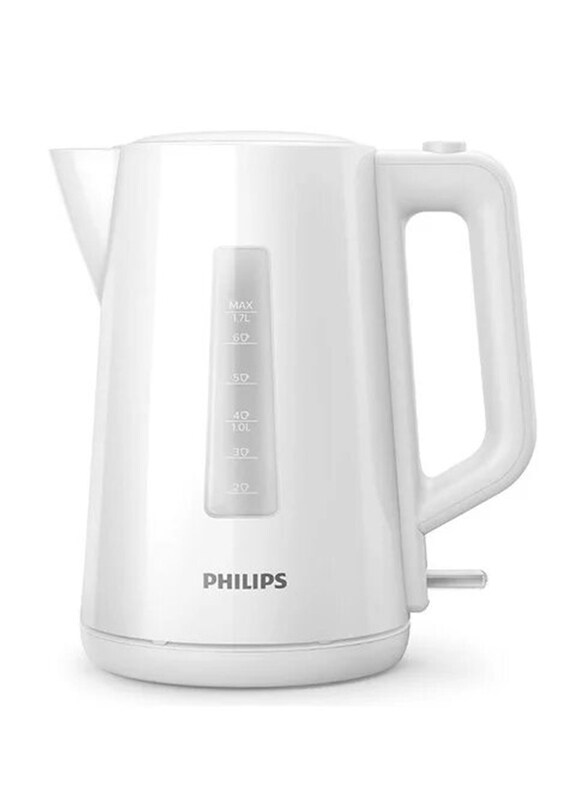 

Philips 1.7L Plastic Kettle, 2200W, HD9318/01, White