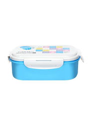 Royalford Lunch Box with Water Bottle, 650ml, Blue/White