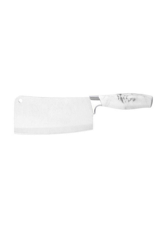 

Royalford 7-inch Marble Designed Cleaver Knife, RF9536, White