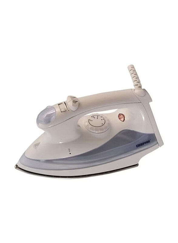 Geepas Electric Steam Iron, 1600W, GSI7703, Grey/White