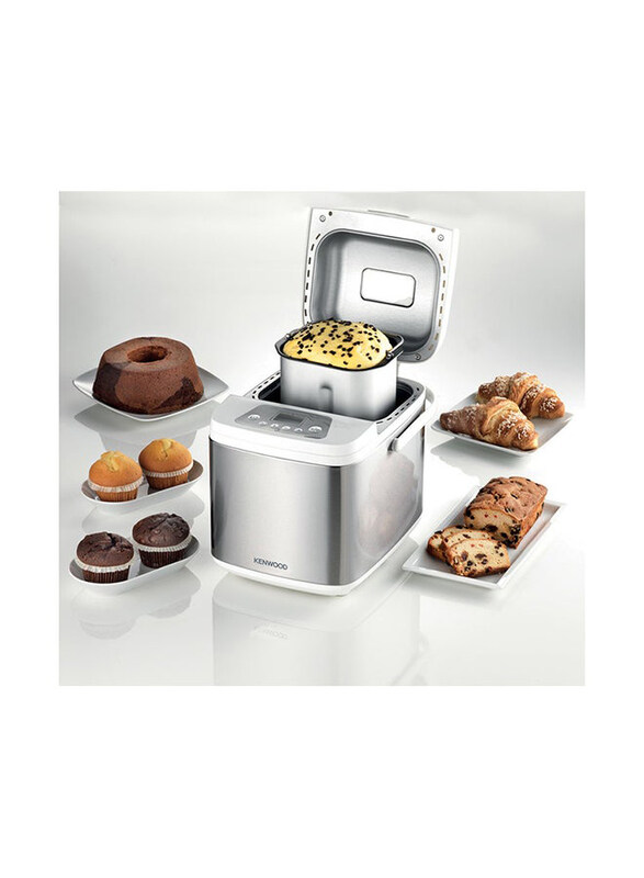 

Kenwood Plastic 19-in-1 Multifunctional Automatic Fresh Bread Making Machine, 500W, BMM13.000WH, Silver