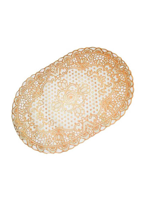 

Royalford 6-Piece Oval Table Mat Set, 12 x 18 inch, Gold