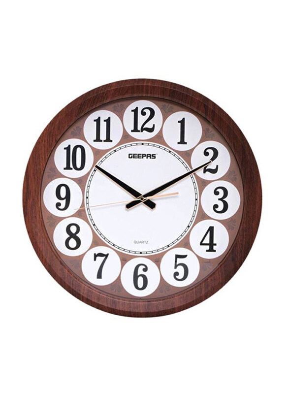 

Geepas 45.5cm Round Shaped Analog Wall Clock, Multicolour