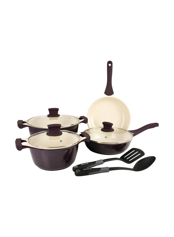 

Prestige 9-Piece Ceramic Cookware Set, PR80951, Multicolour