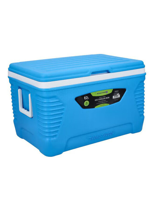 

Royalford 62 Ltr Insulated Ice Cooler Box, 63.1 x 39.7 x 39.6cm, Blue