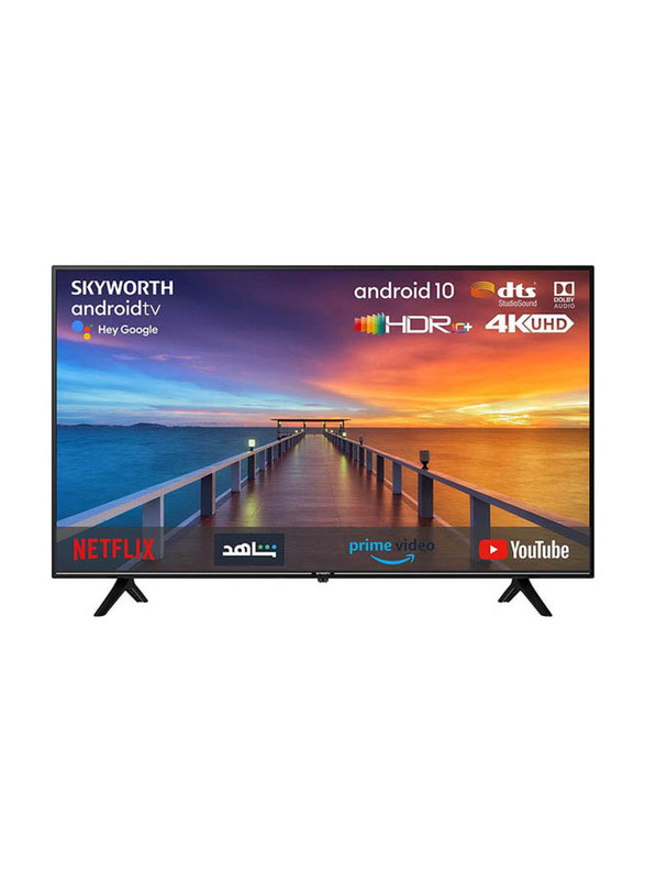 Skyworth 50-Inch Smart TV Android 11 with Google Assistant, 50SUC8300, Black