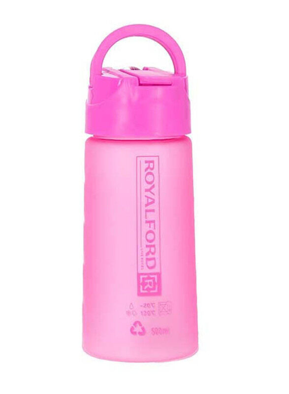 

Royalford 500ml Water Bottle, Pink