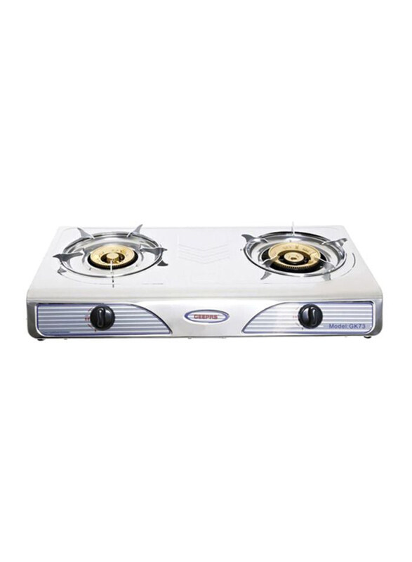 

Geepas 2-Burner Gas Stove, Gk73, Multicolour