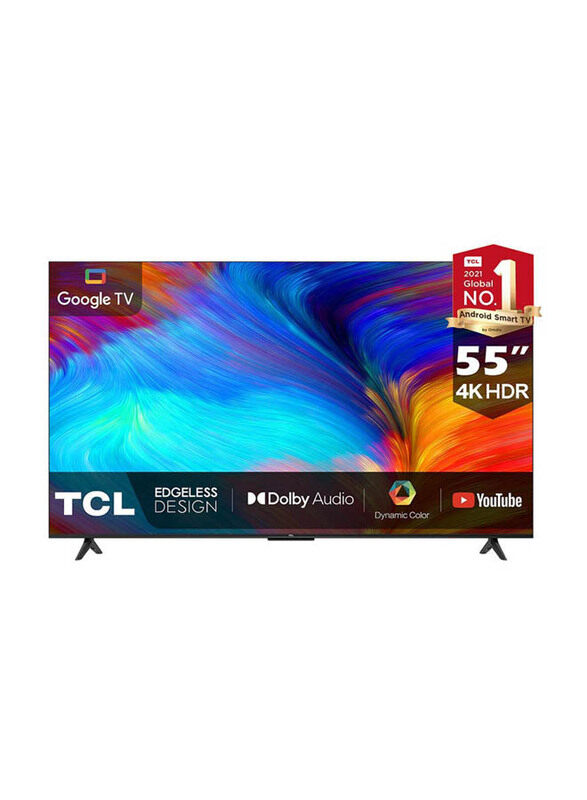 

TCL 55-Inch 4K-Google Smart LED Ultra HDR TV, 55P637, Black