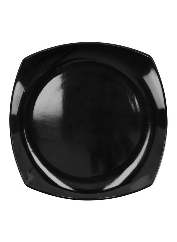 

Royalford 8-inch Square Dessert Plate, Black