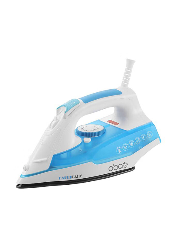 Geepas Electric Steam Iron, 2400W, GSI7809, White/Blue