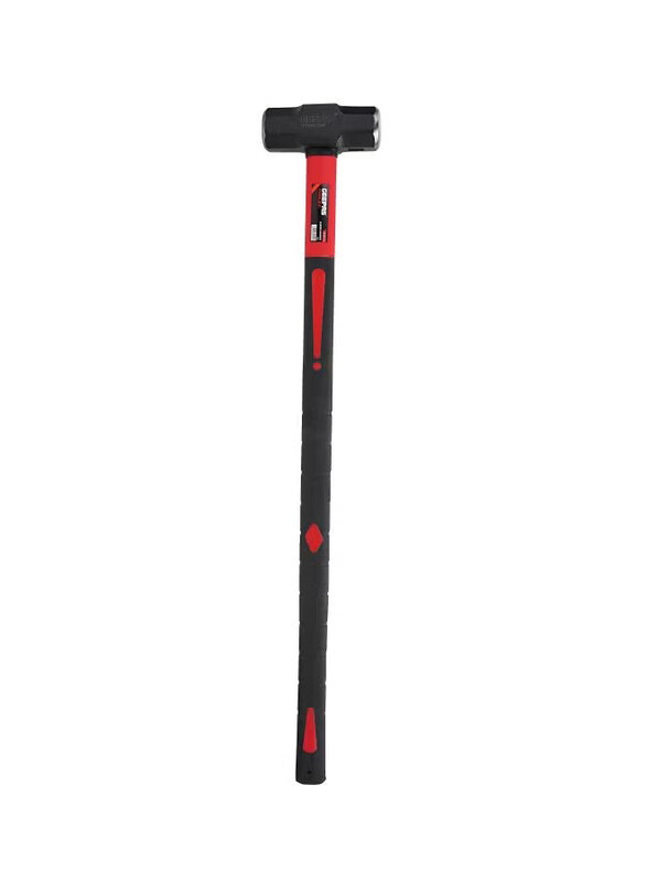 

Geepas Fibre Handle Carbon Steel Head Sledge Hammer, GT59122, Black/Red