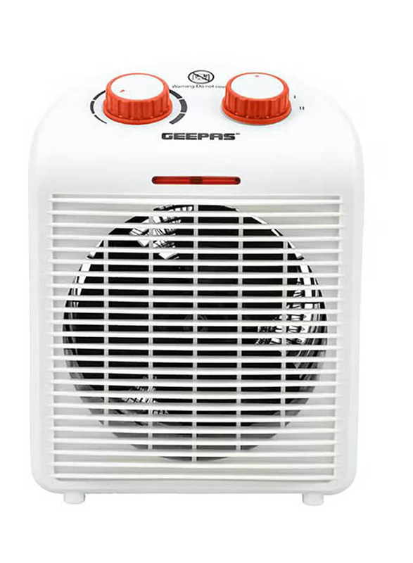 

Geepas Fan Heater with 2 Heat Setting, 2000W, GFH28520, White/Red